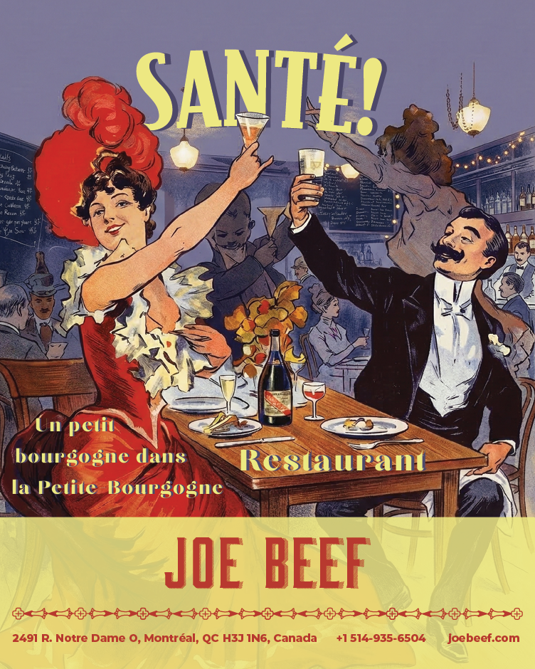 Joe Beef Print Advertisement